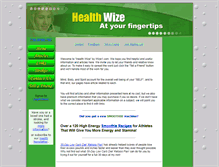 Tablet Screenshot of health.wize1.com